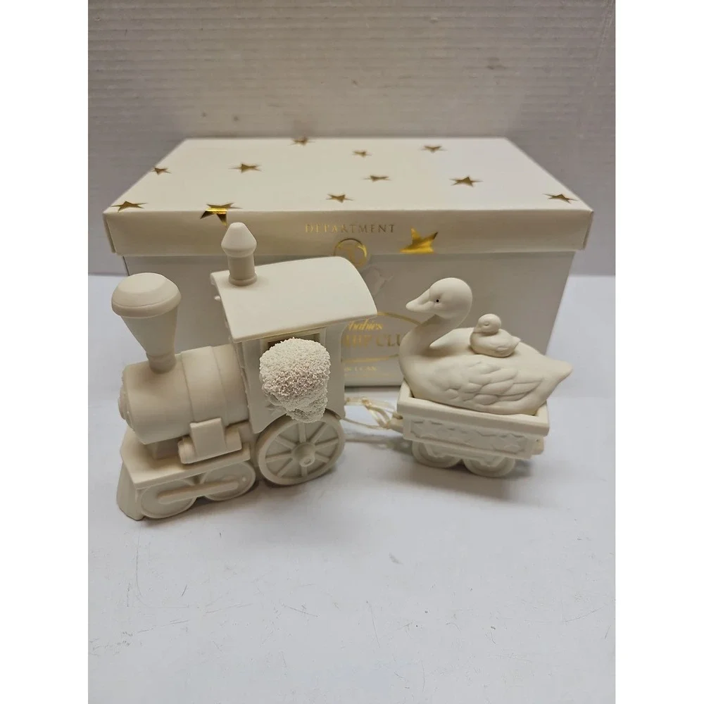 Snowbabies I THINK I CAN 2 Pc Train FRIENDSHIP CLUB EXCLUSIVE Dept 56 Figurine